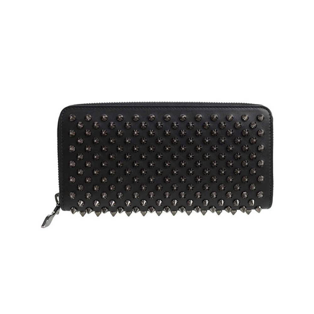 Christian Louboutin Panettone Studded Round Zipper Long Wallet